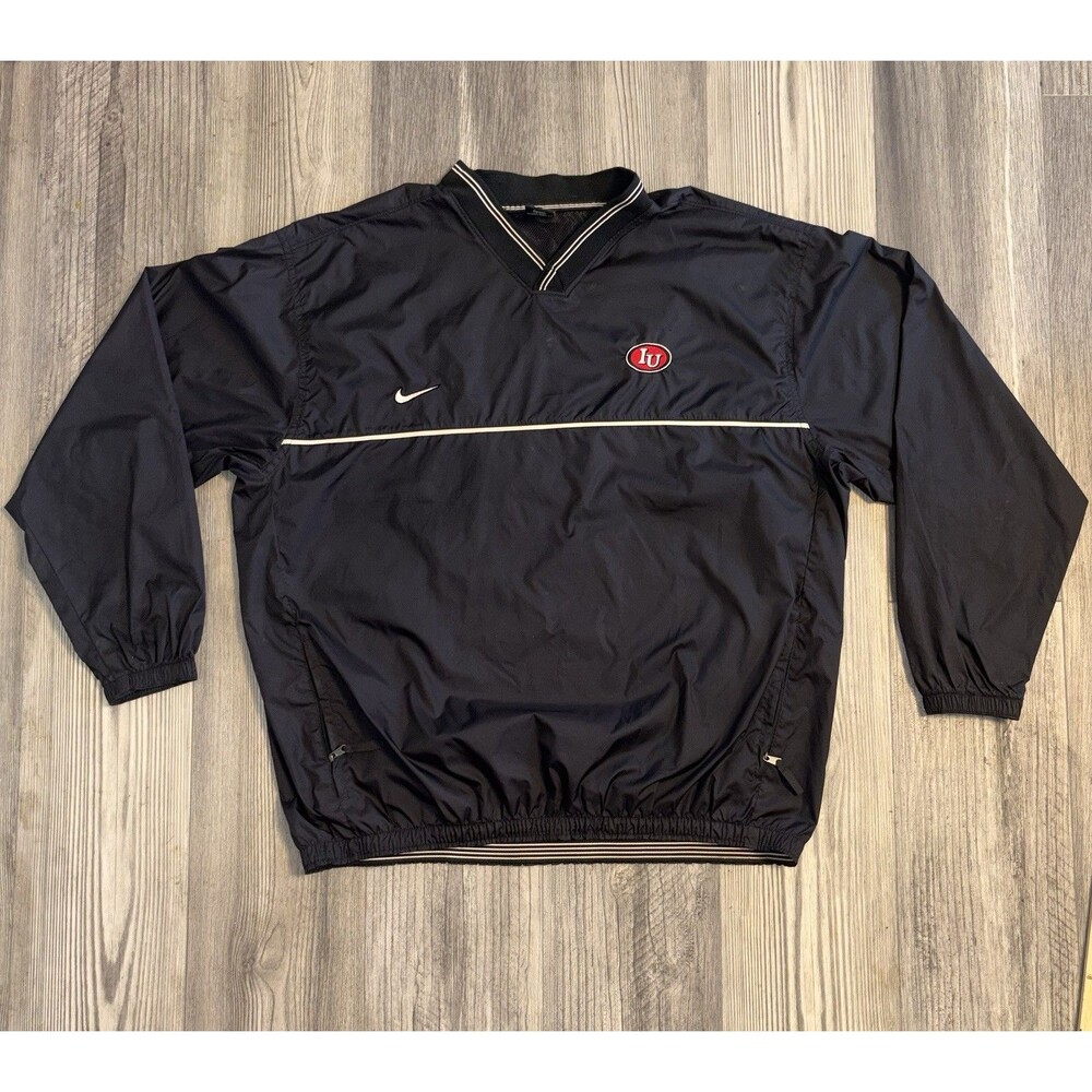 Vintage Nike Indiana University Hoosiers Windbreaker Pullover Jacket Mens XL